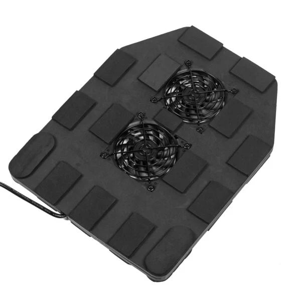 Novritsch Active Vented Plate showing its two built-in fans