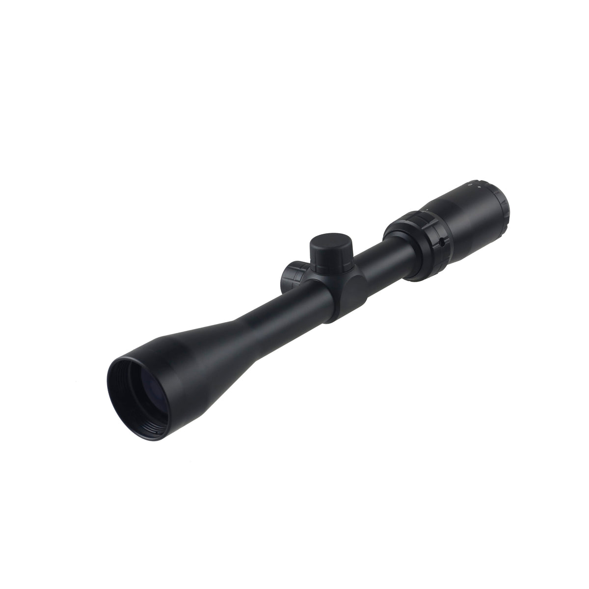 GHT 3-9x40 rifle scope side view with 40mm objective lens