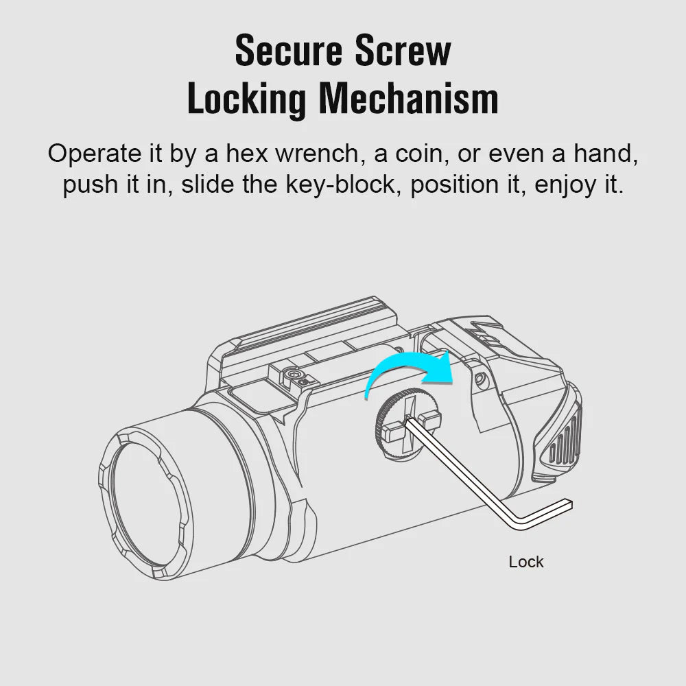Olight PL-3S Valkyrie Rail Mountable LED Torch - Tan