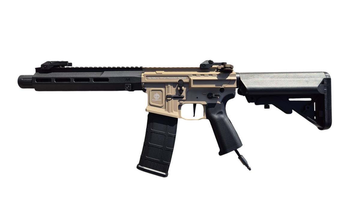 Poseidon Punisher+ HPA rifle with Polarstar Jack engine in dual tone