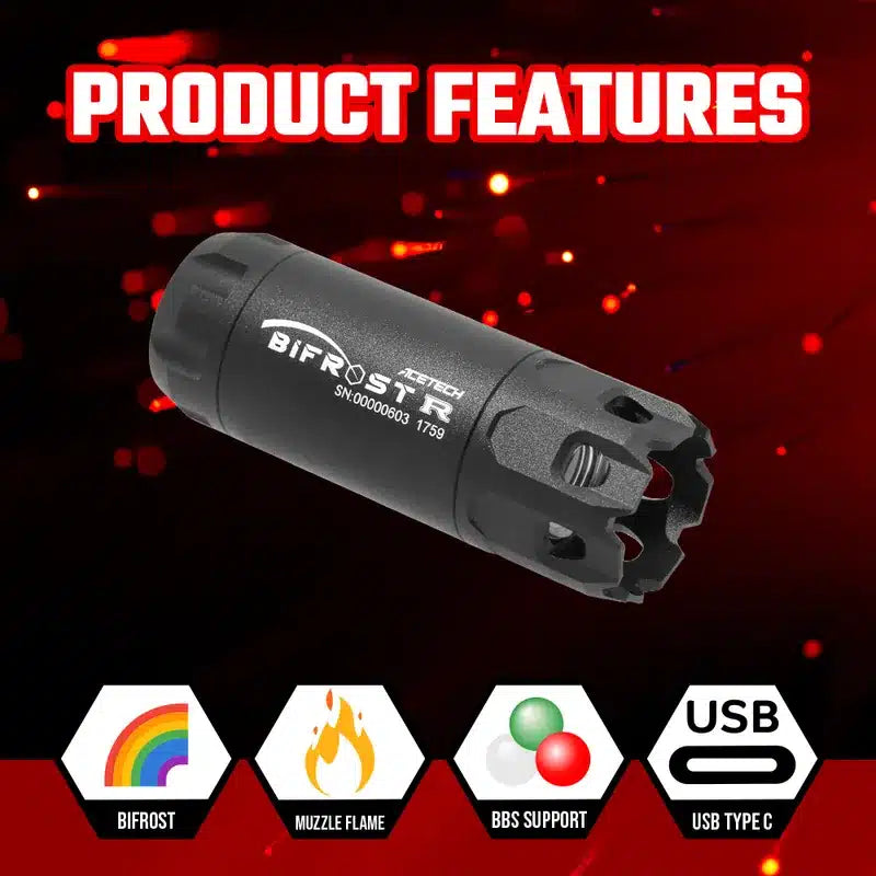 AceTech Bifrost R (Black or Red)-Acetech-Socom Tactical Airsoft