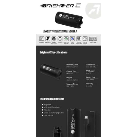 Acetech Brighter C Tracer Unit (Coloured)-Acetech-Socom Tactical Airsoft