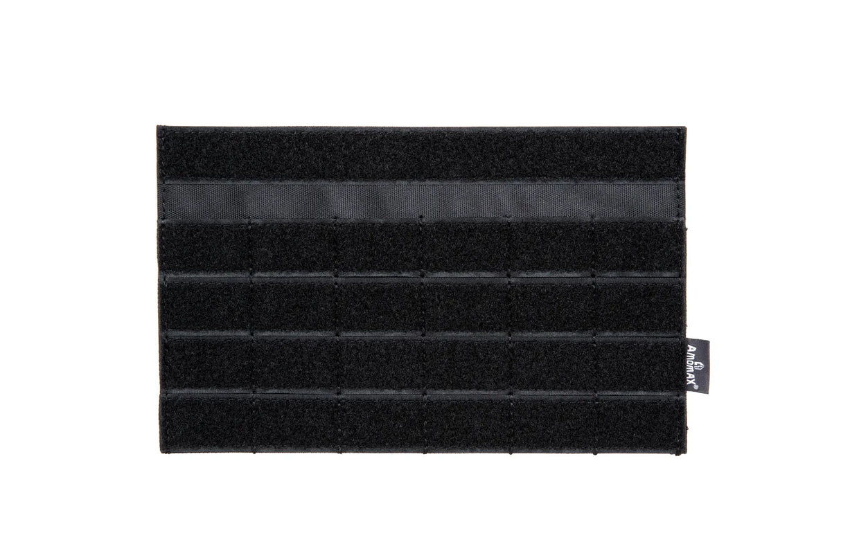 Amomax Chest Rig Panel - Black (Hook and Loop to Molle)-Amomax-Socom Tactical Airsoft