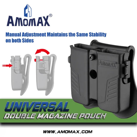 Amomax Universal Double Pistol Magazine Pouch-Amomax-Socom Tactical Airsoft