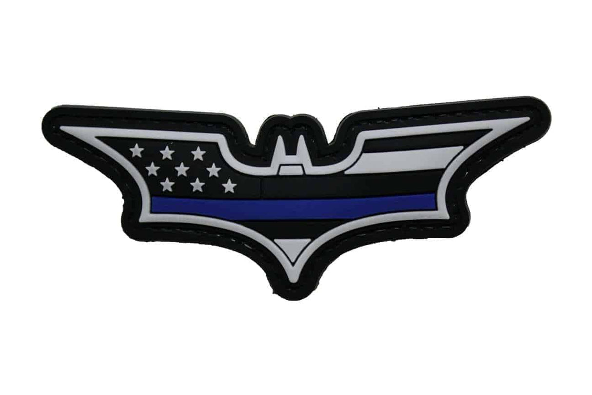 Batman Stars and Stripes (Black / Blue ) Morale Patch-Socom Tactical Airsoft-Socom Tactical Airsoft
