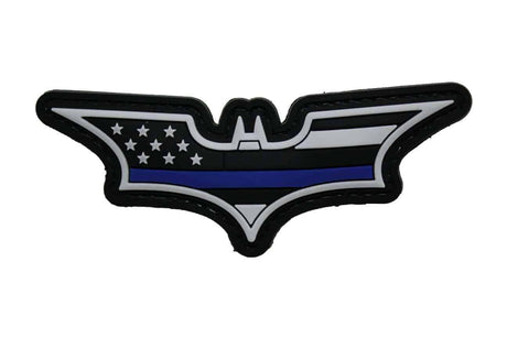 Batman Stars and Stripes (Black / Blue ) Morale Patch-Socom Tactical Airsoft-Socom Tactical Airsoft