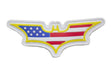 Batman Stars and Stripes (White) Morale Patch-Socom Tactical Airsoft-Socom Tactical Airsoft