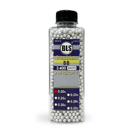 BLS 0.20g Bottles 3400 Round Supreme Grade Airsoft BB's-BLS-Socom Tactical Airsoft