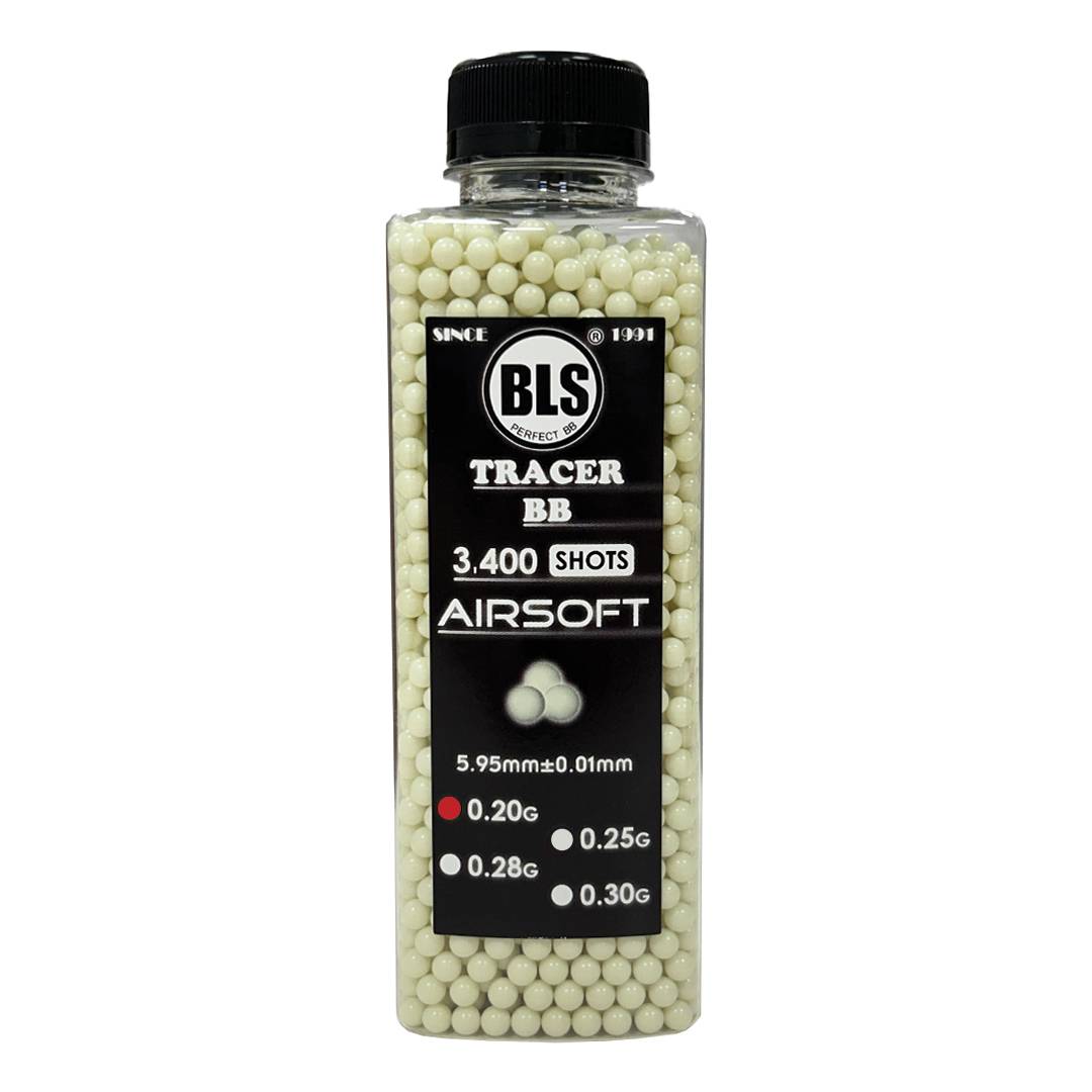 BLS 0.20g Tracer BB Bottle (3400) - Green-BLS-Socom Tactical Airsoft