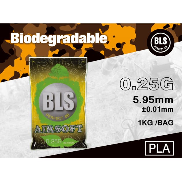 BLS 0.25g Biodegradable BBs (4000)-BLS-Socom Tactical Airsoft
