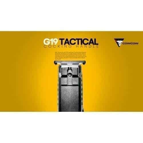 Cow Cow G19 Tactical Cocking Handle - Silver-COW COW Technology-Socom Tactical Airsoft