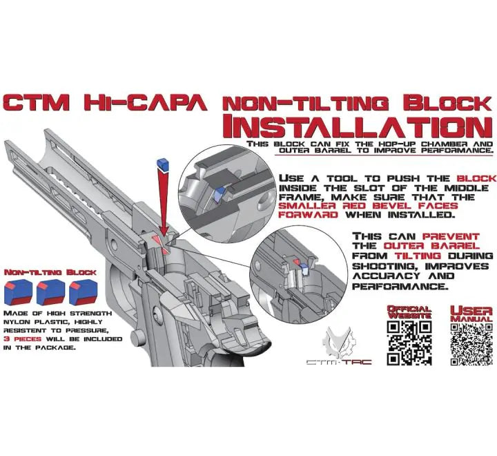 CTM Flatline TM Hi-Capa 5.1 Split Slide (Various Colours)-CTM-Socom Tactical Airsoft