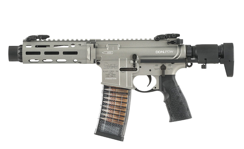 Cyma X EMG Daniel Defense DDM4 PDW GBBR - Grey-Cyma-Socom Tactical Airsoft