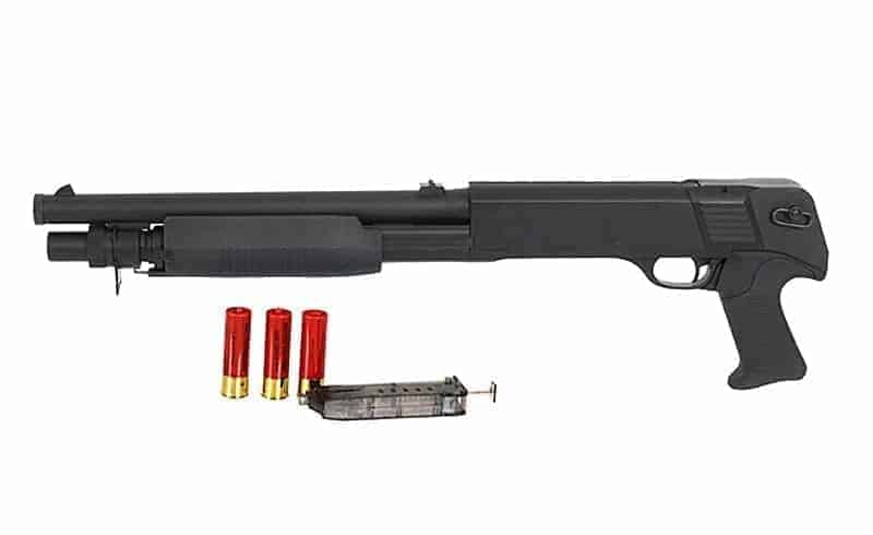 DE M56B shotgun tri-shot 3 rounds (Short)-Double Eagle-Socom Tactical Airsoft