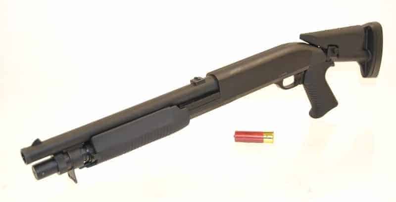 DE M56c shotgun tri-shot 3 rounds-Double Eagle-Socom Tactical Airsoft