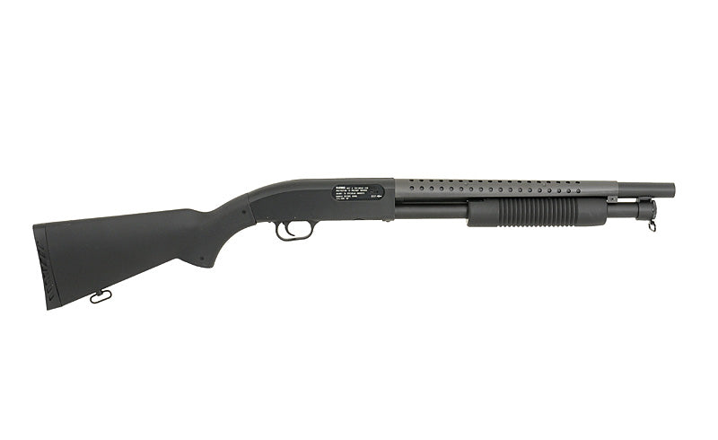 Double Eagle M58A Pump Action Shotgun - Black-Double Eagle-Socom Tactical Airsoft