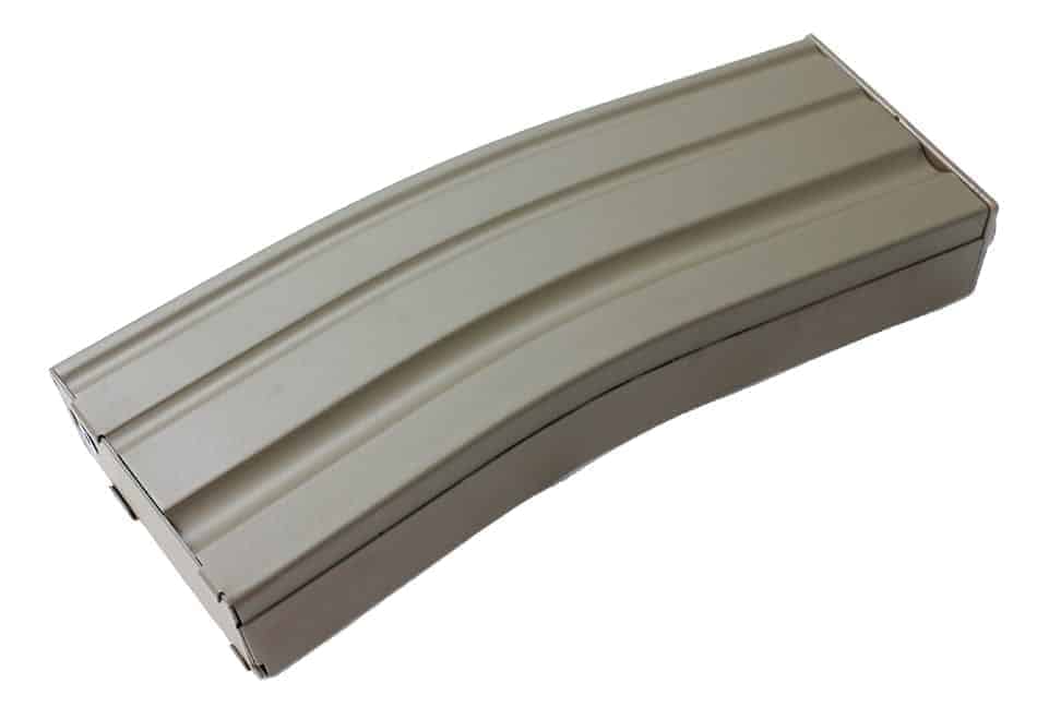 E&C 160 round M4 / M16 metal mid cap Tan-E&C-Socom Tactical Airsoft