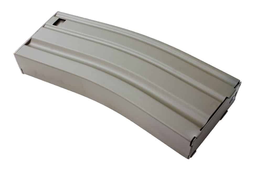 E&C 160 round M4 / M16 metal mid cap Tan-E&C-Socom Tactical Airsoft