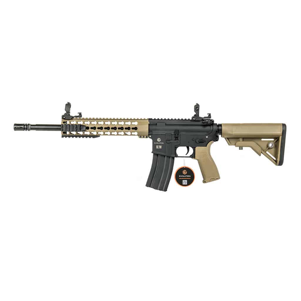 Evolution Recon Superlite 14.5" Carbontech (Black & Tan)-Evolution International-Socom Tactical Airsoft