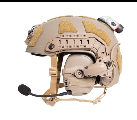 FMA-FCS Falcon Ears Tactical Communication Headset STD (Black / Tan)-FMA Tactical Gear-Socom Tactical Airsoft