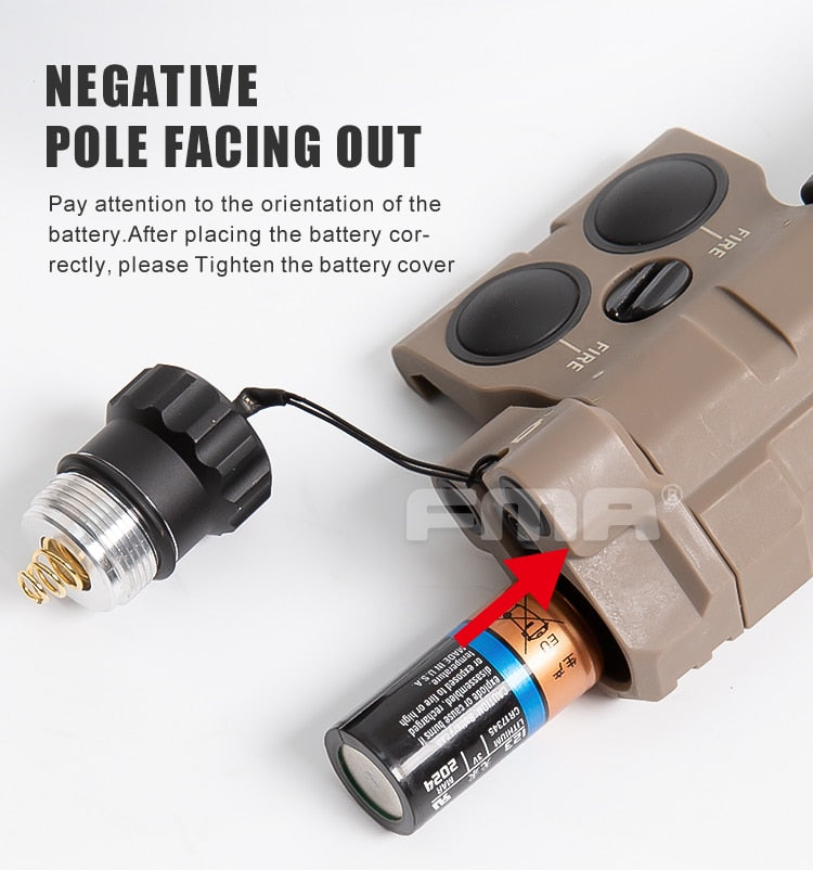 FMA MAWL-C+ Weapon Light (Nylon Version) Black / Dark Earth-FMA Tactical Gear-Socom Tactical Airsoft