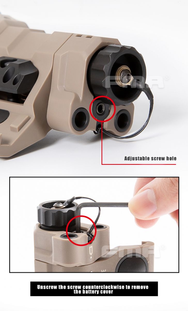 FMA MAWL-C+ Weapon Light (Nylon Version) Black / Dark Earth-FMA Tactical Gear-Socom Tactical Airsoft