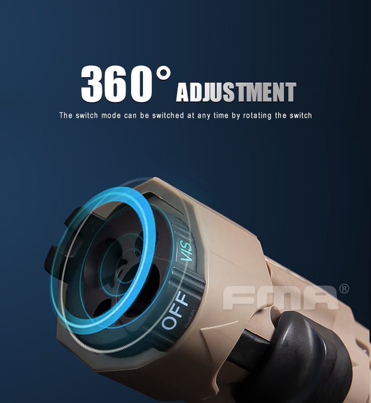 FMA MAWL-C+ Weapon Light (Nylon Version) Black / Dark Earth-FMA Tactical Gear-Socom Tactical Airsoft