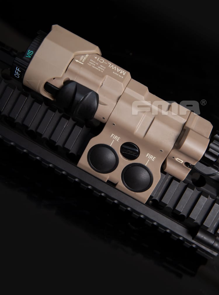 FMA MAWL-C+ Weapon Light (Nylon Version) Black / Dark Earth-FMA Tactical Gear-Socom Tactical Airsoft