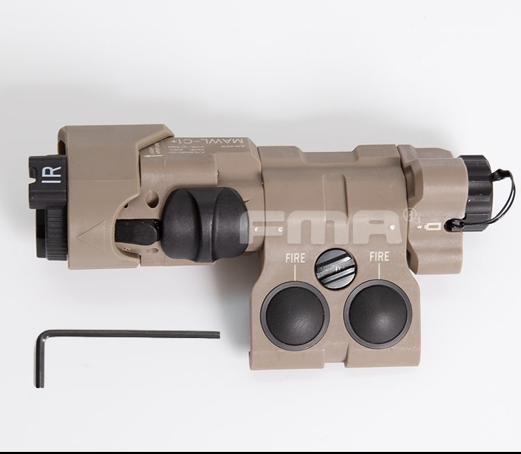 FMA MAWL-C+ Weapon Light (Nylon Version) Black / Dark Earth-FMA Tactical Gear-Socom Tactical Airsoft