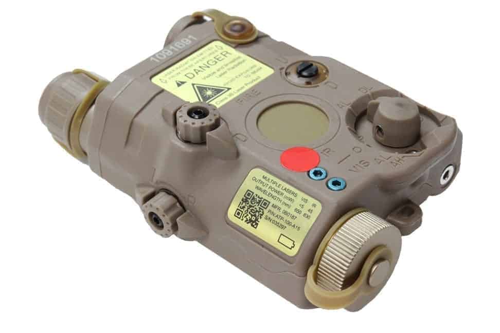 FMA PEQ LA5 LED White Light + Red Laser With IR Dark Earth-FMA Tactical Gear-Socom Tactical Airsoft