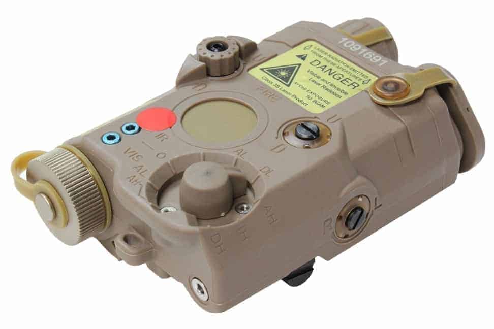 FMA PEQ LA5 LED White Light + Red Laser With IR Dark Earth-FMA Tactical Gear-Socom Tactical Airsoft