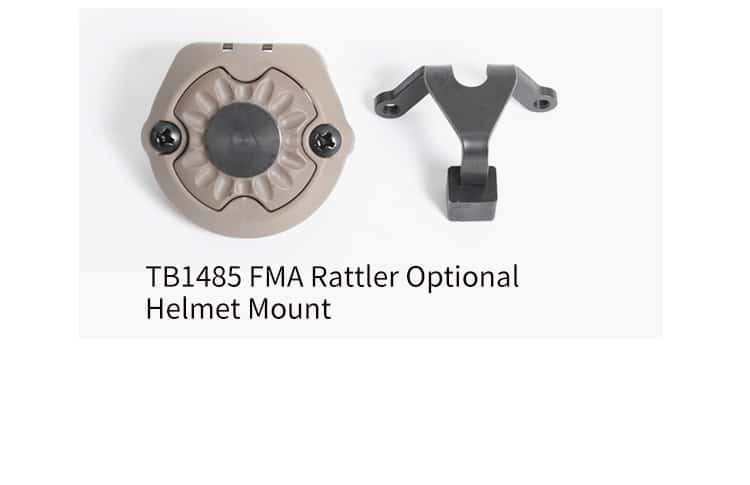 FMA Rattler Compact II Hands Free Light Black / Dark Earth-FMA Tactical Gear-Socom Tactical Airsoft