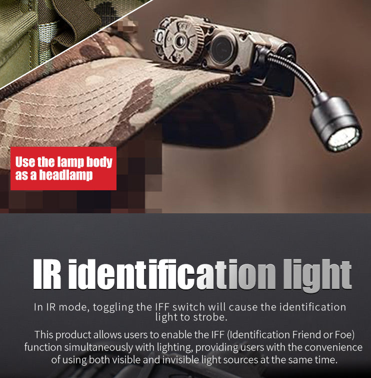 FMA Rattler Stalk Helmet Light System - Dark Earth-FMA Tactical Gear-Socom Tactical Airsoft