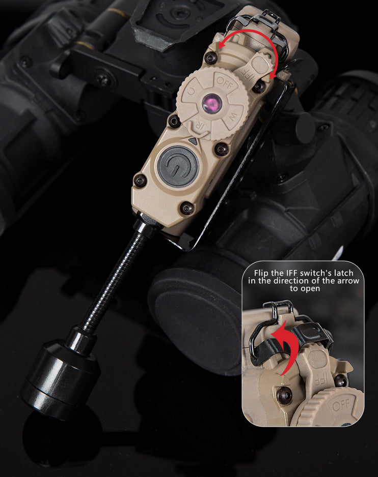 FMA Rattler Stalk Helmet Light System - Dark Earth-FMA Tactical Gear-Socom Tactical Airsoft