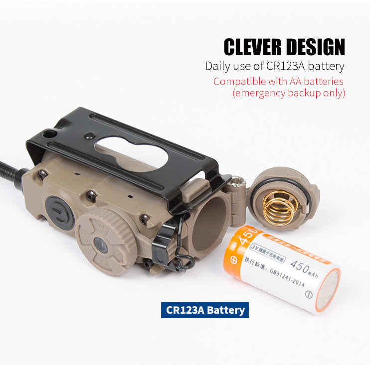 FMA Rattler Stalk Helmet Light System - Dark Earth-FMA Tactical Gear-Socom Tactical Airsoft