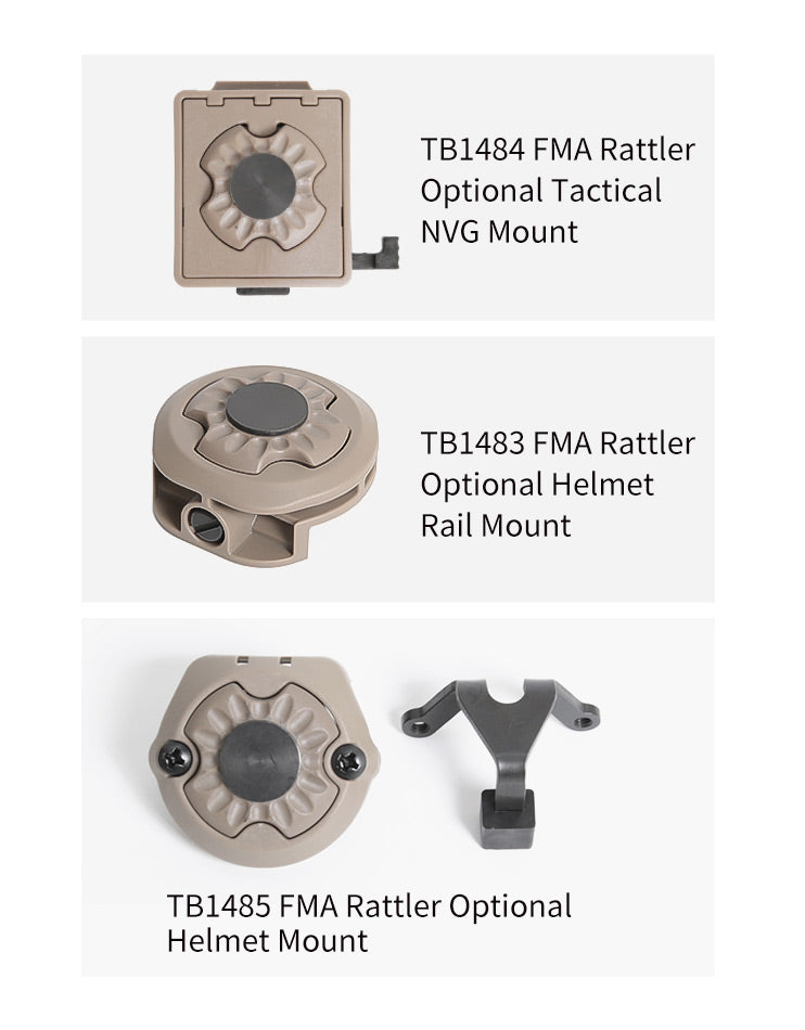 FMA Rattler Stalk Helmet Light System - Dark Earth-FMA Tactical Gear-Socom Tactical Airsoft