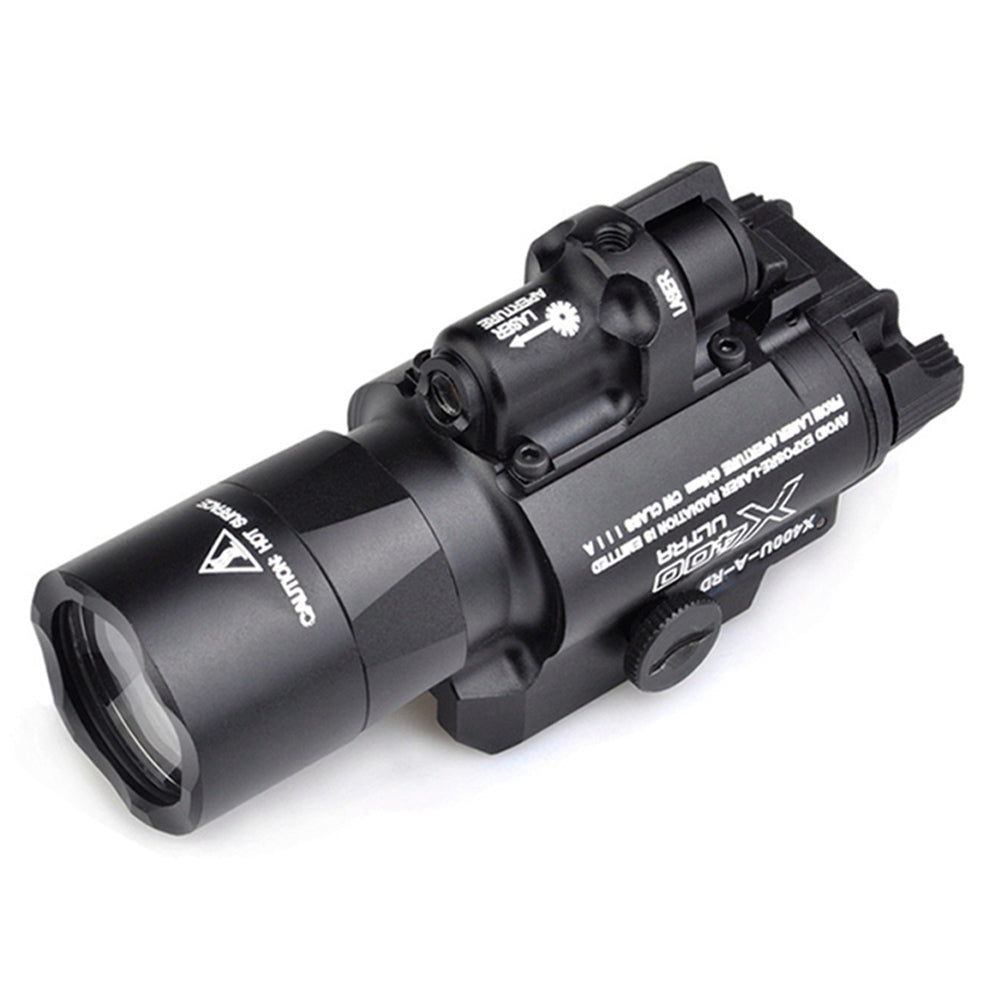 FMA / Target One X400 LED Tactical Flashlight + Red Laser-FMA Tactical Gear-Socom Tactical Airsoft