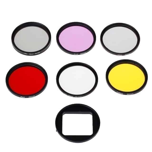 GoPro HERO4/ 3+ 6 in 1 coloured lens kits-puluz-Socom Tactical Airsoft