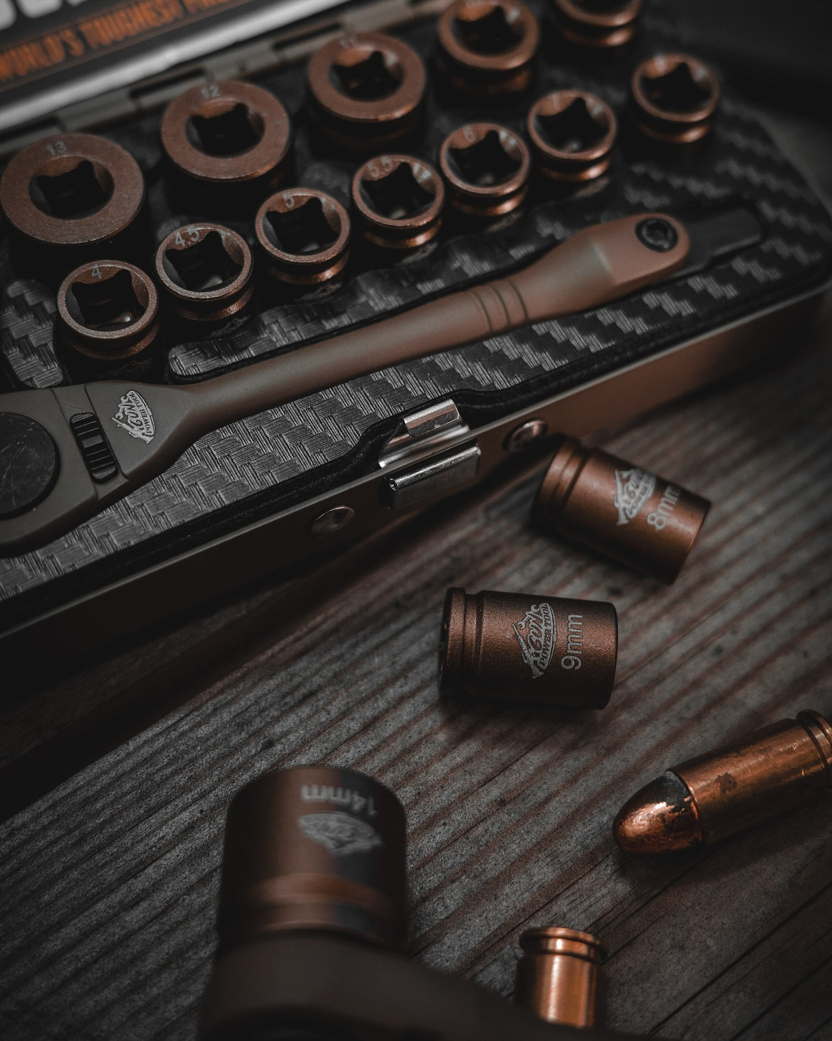 GPT 14 Piece Shell Ratchet Socket Set-Gun Power Tools-Socom Tactical Airsoft