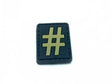 Hashtag '#' small patch (Tan)-Socom Tactical Airsoft-Socom Tactical Airsoft