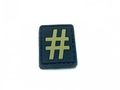 Hashtag '#' small patch (Tan)-Socom Tactical Airsoft-Socom Tactical Airsoft