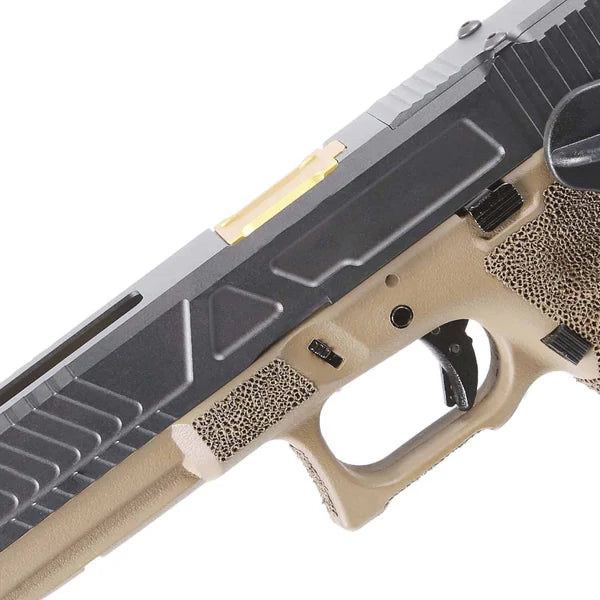 King Arms KA17 Custom with RMR Mount GBB Pistol - Tan and Black-King Arms Airsoft-Socom Tactical Airsoft