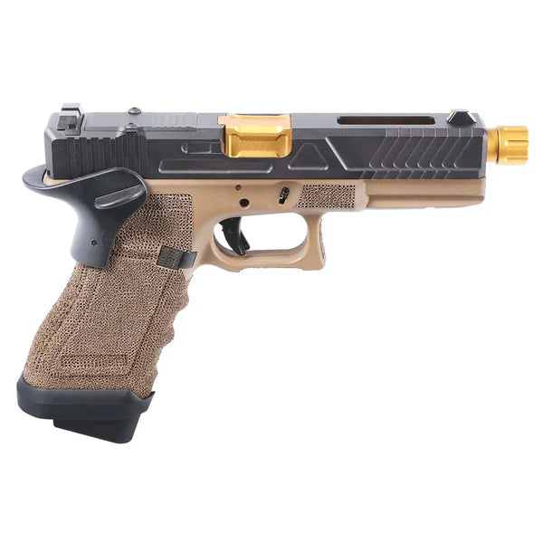 King Arms KA17 Custom with RMR Mount GBB Pistol - Tan and Black-King Arms Airsoft-Socom Tactical Airsoft