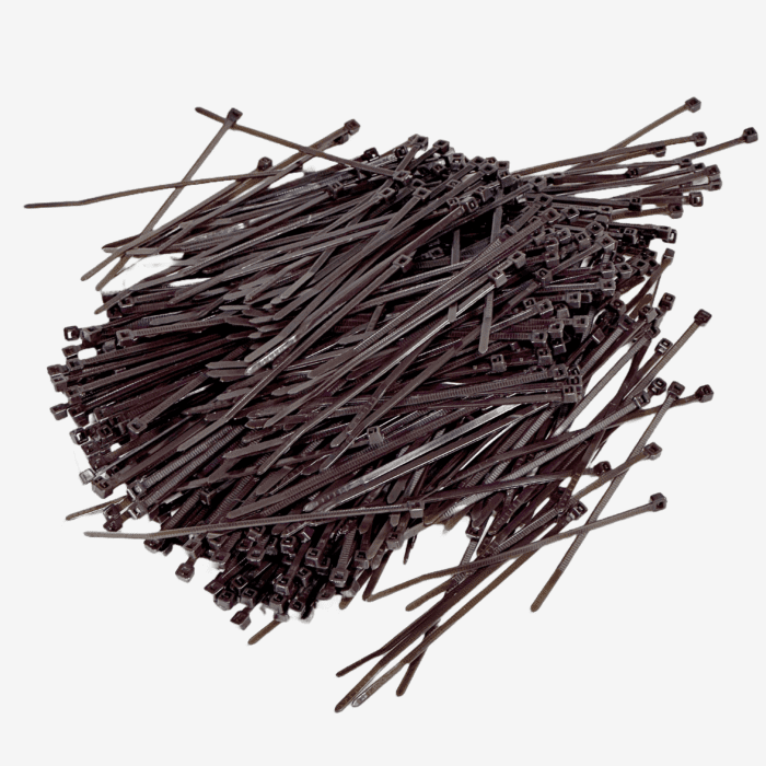 KMCS Cable Zip Ties Brown 500 pcs-Kicking Mustang Concealment System-Socom Tactical Airsoft