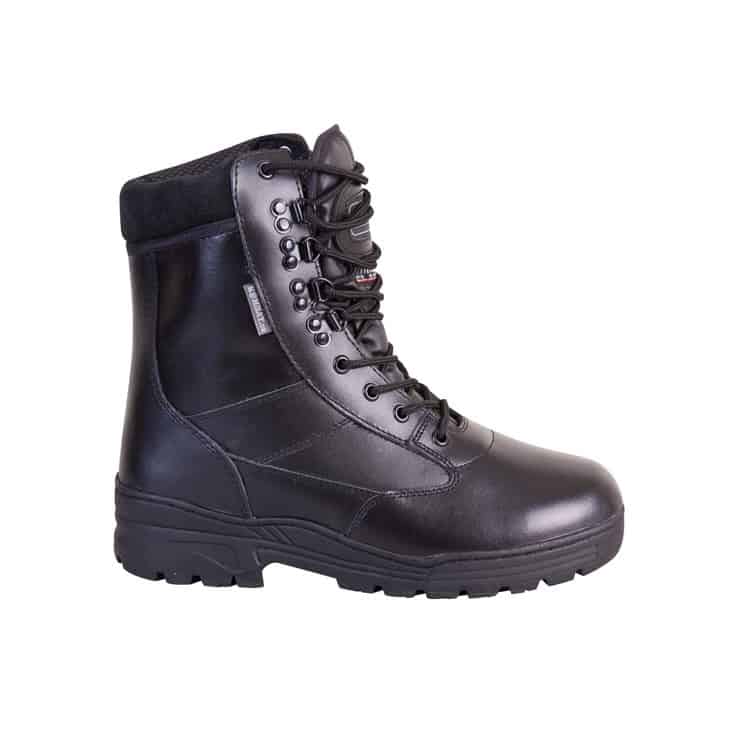 Kombat UK Leather Patrol Boot 8" - Black-Kombat UK-Socom Tactical Airsoft