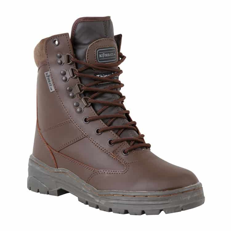Kombat UK Leather Patrol Boot 8" - Brown-Kombat UK-Socom Tactical Airsoft