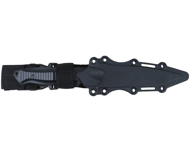 Kombat UK Tanto Knife With Sheath - Black-Kombat UK-Socom Tactical Airsoft