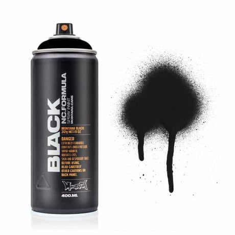 Montana Cans Spray Paint - Black (400ml)-Montana Cans-Socom Tactical Airsoft
