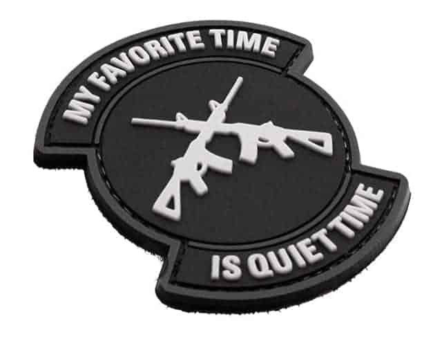 My favourite time is quiet time patch (Black)-Socom Tactical Airsoft-Socom Tactical Airsoft