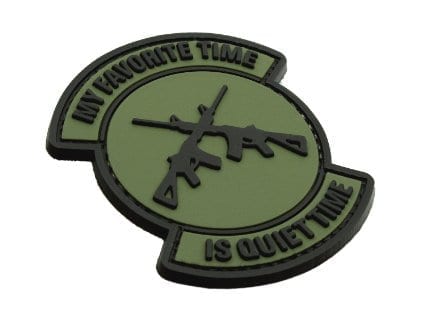 My favourite time is quiet time patch (Green)-Socom Tactical Airsoft-Socom Tactical Airsoft